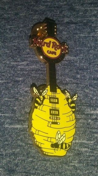 Hard Rock Cafe Hrc Salt Lake City Bee Hives Honey Guitar Collectible Pin Rare Le
