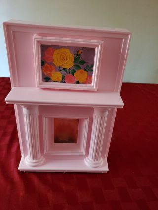 Barbie Magical Mansion Fireplace / Kitchen Work Center - - Extremely Rare 3