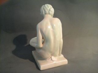 Art Deco Glazed Ceramic Nude Figure Lemanceau Style Antique