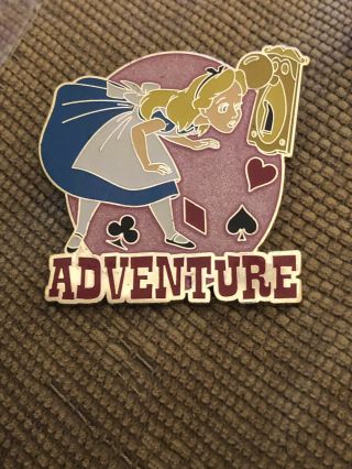 Disney Attitude Series Alice In Wonderland Adventure Rare Htf Le 250 Pin