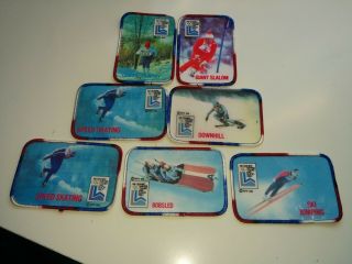 7 Vintage Very Rare 1980 Lake Placid Winter Games Patches