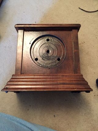 Antique Wood Mantle Clock Case 10” By 11” Very Good