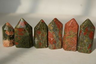 Top 6 Rare Natural Dragon Blood Stone Crystal Points Healing 140g
