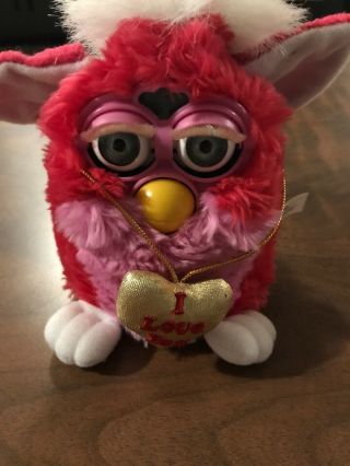 Magenta And Pink I Love You Furby 1999 Rare Valentine’s Day Edition Wtags