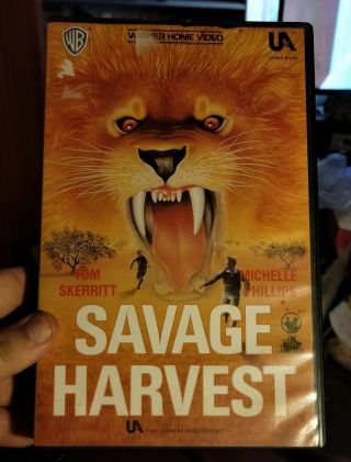 Savage Harvest Rare Thriller Vhs 1988
