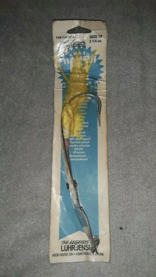 Vintage Tony Accetta 2 1/4 Oz Size 19 Silver Spoon W/ Yellow Feather