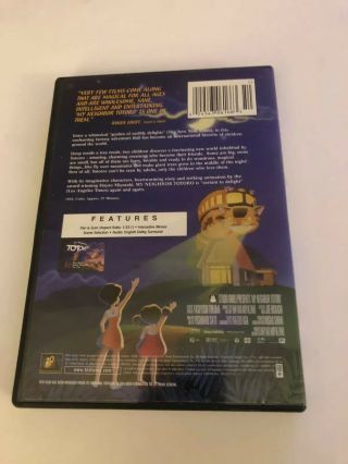My Neighbor Totoro DVD Dub RARE Fox Family Feature Authentic 3