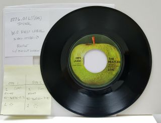 The Beatles - Rare First Press Apple (us) 2276 Hey Jude.  01l (i) (as) Wc Label
