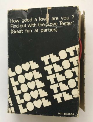 Rare Nintendo Love Tester 1969 First Electronic Nintendo Toy - American Releasei