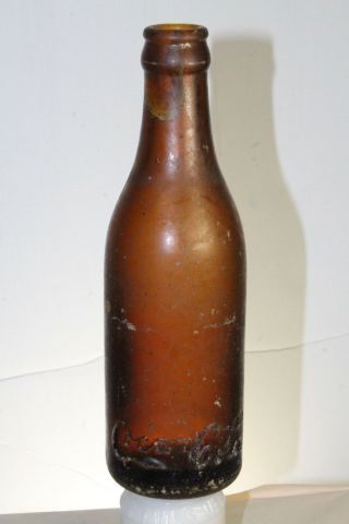 Albany Miss Amber Coca Cola Straight Side Bottle Rare