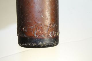 ALBANY MISS AMBER COCA COLA STRAIGHT SIDE BOTTLE RARE 3