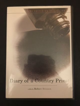 Very Rare Oop Diary Of A Country Priest (2004 Dvd Criterion 222) Bresson