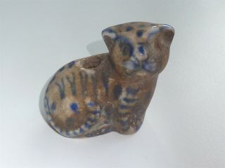 Antique Blue/white Cat / Tiger Insence Burner?/oil Lamp?ming Dyn?