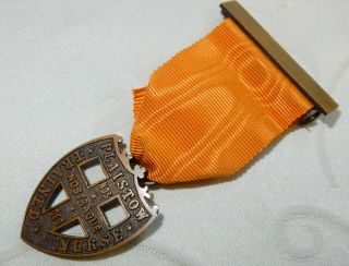 Antique Plaistow Trained Nurse Medical Nursing Medal Badge