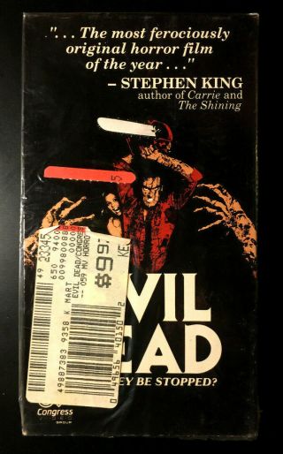 Evil Dead Congress Group Video Vhs Hard To Find Rare Cover In Orig.  Shrink Wrap