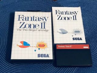 Rare Sega Master System - Fantasy Zone Ii / 2 - Cib - Complete -