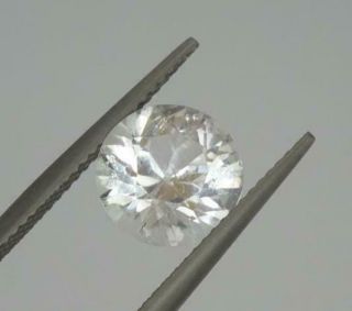 Antique Loose 3.  30ct Round Cut White Colourless Topaz Natural 9.  11mm X 6.  02mm