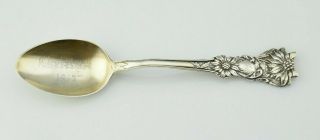 Antique Fessenden & Co Sterling Silver Spoon Engraved " Christmas 1913 " Mono " C "