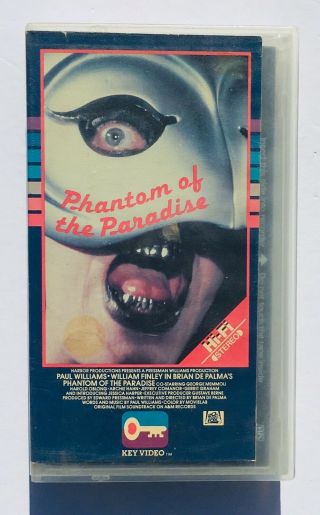 Phantom Of The Paradise (1974) Rare Vhs Horror 31 Days Of Halloween Special 