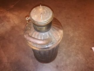 Socony Davis Welding & Mfg Davisbilt 5 Gallon Oil Can Antique Vintage 1920 