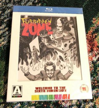 Forbidden Zone Arrow Video Blu - Ray Limited Edition Region A B C Poster Rare