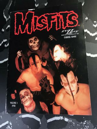 Very Rare Af… The Misfits Tour Book Program 1998 For American Psycho Vinyl Tour