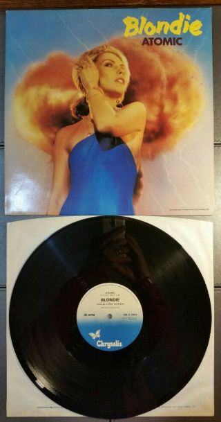 Blondie Atomic Rare Uk 1st Pressing 1980 12 " Vinyl E.  P.  Nr.