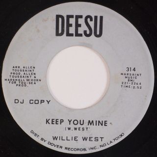 Willie West: Did You Have Fun ’67 Deesu Funk Soul 45 Rare