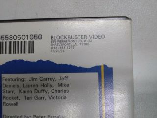 RARE BLOCKBUSTER RED RELEASE CASE 1995 W/ DUMB AND DUMBER VHS 3
