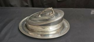 An Antique Silver Plated Cheese Dish By James Dixon & Sons.  Sheffield.