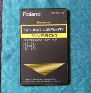 Rare Roland Sn - R8 - 04 Electronic Rom Card For R8 Drum Machine Snr8 - 04 808 Sounds