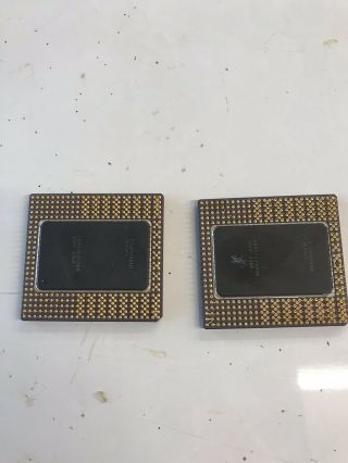 2 Vintage Ceramic CPU INTEL PENTIUM PRO FOR GOLD SCRAP RECOVERY RARE. 2