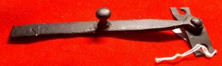 Antique 1800s Hand Forged Iron Door Latch 6 - 1/2 " Long From Se Tn Cabin
