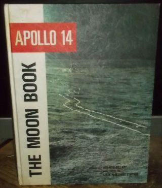 Rare 1971 Apollo 14 The Moon Book Uss Orleans Lph - 11 Recovery Cruise Book