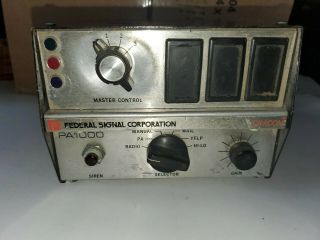 Rare Vintage Federal Signal Director Pa 1000