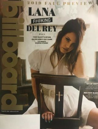 Billboard Magazine© Rare August 24,  2019 Lana Del Rey & Taylor Swift Music
