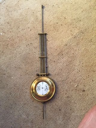 Antique Gustav Becker Wall Clock Pendulum 16.  75” Long 3.  25” Diameter Bob