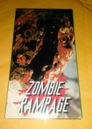 Zombie Rampage Vhs Rare Horror Low Budget Sov Todd Sheets Cinema Home Video Htf