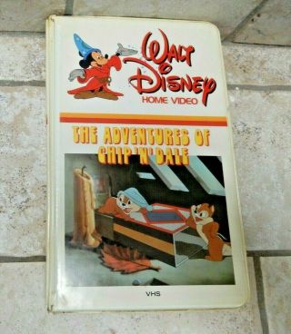 Disney The Adventures Of Chip & Dale Vhs Movie Rare Donald Duck Clamshell