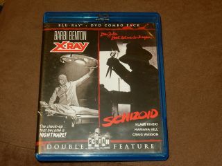 " X - Ray/schizoid " Rare Double Feature Scream Factory Blu - Ray/dvd Combo