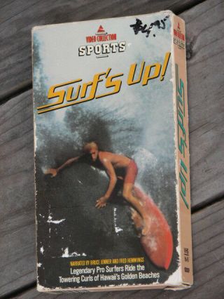 Surf ' s Up VHS Sports 1985 Vintage Rare Surfing Video 2