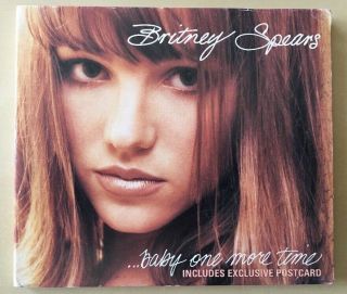 Rare Britney Spears.  Baby One More Time Us 4 Track Single Promo Postcard