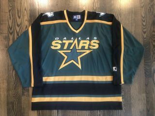 Rare Vintage Starter Dallas Stars Third Alternate Hockey Jersey Size 2xl Xxl