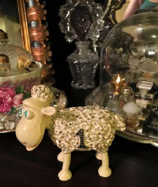 Jay Strongwater Serta Sheep Figurine Swarovski Crystals Extremely Rare