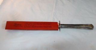 Gorham Greenbrier Sterling Silver Serving Piece Carving Knife With Cover
