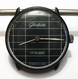 Rare Vintage Glashutte 17j Mechanical Womens Ladies Made In Gdr Wrist Watch