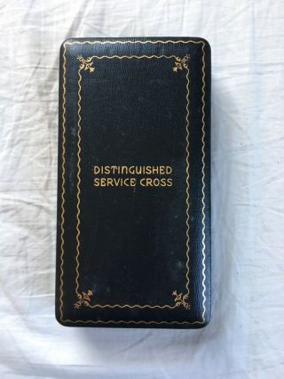 Wwii Us Distinguished Service Cross Medal Coffin Presentation Box Rare