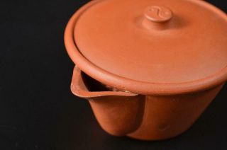 T7893: Japanese Tokoname - ware Brown pottery TEA POT Houhin Kyusu Sencha 2