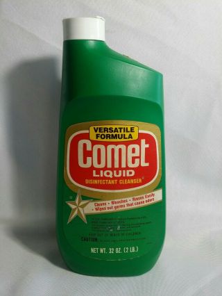 Vintage Comet Liquid Disinfectant Cleanser Rare 32oz