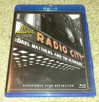 Live At Radio City Music Hall Dave Matthews And Tim Reynolds - Blu - Ray Rare